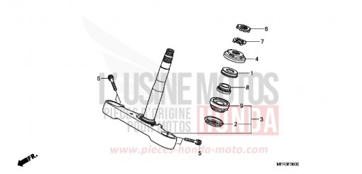STEERING STEM VT1300CXA de 2010